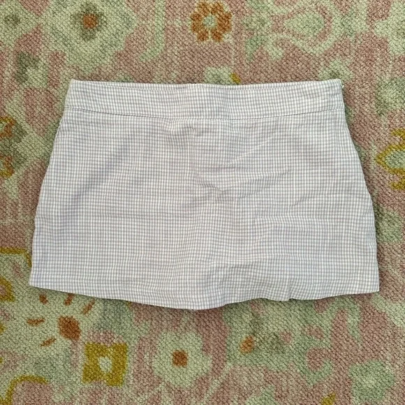 free people big dreams lavender gingham skort - Picture 6 of 7
